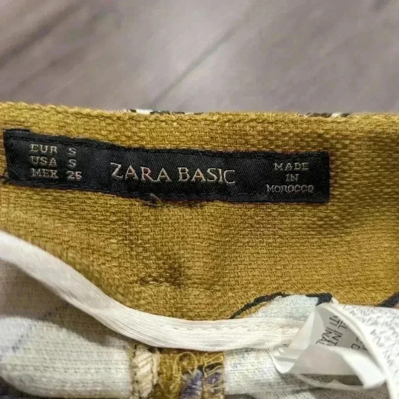 Zara Watercolor  Print Trousers size s - Picture 6 of 7